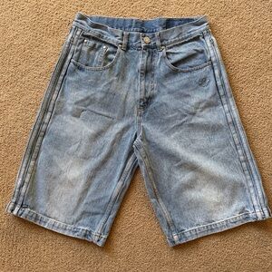 adidas Light Blue Denim Shorts